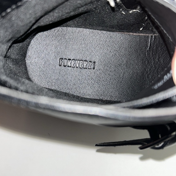 Forever 21 black thick tread boots. Good condition. - Picture 6 of 6